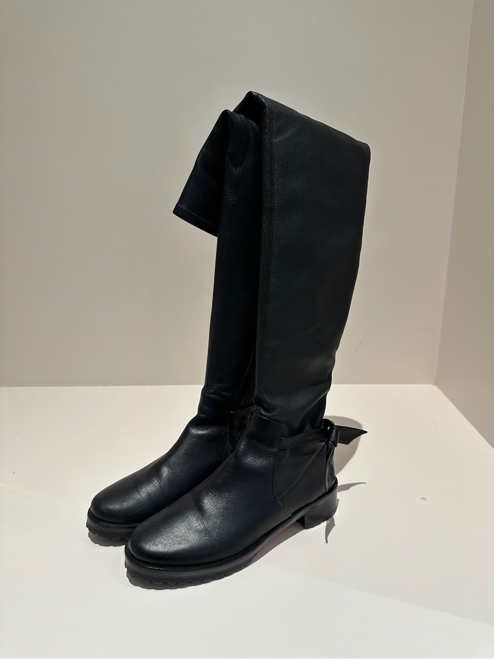 Alexandre Birman Black Over-the-Knee Leather Boots